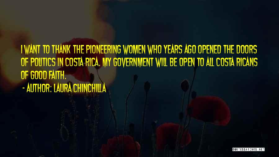 Open All Doors Quotes By Laura Chinchilla