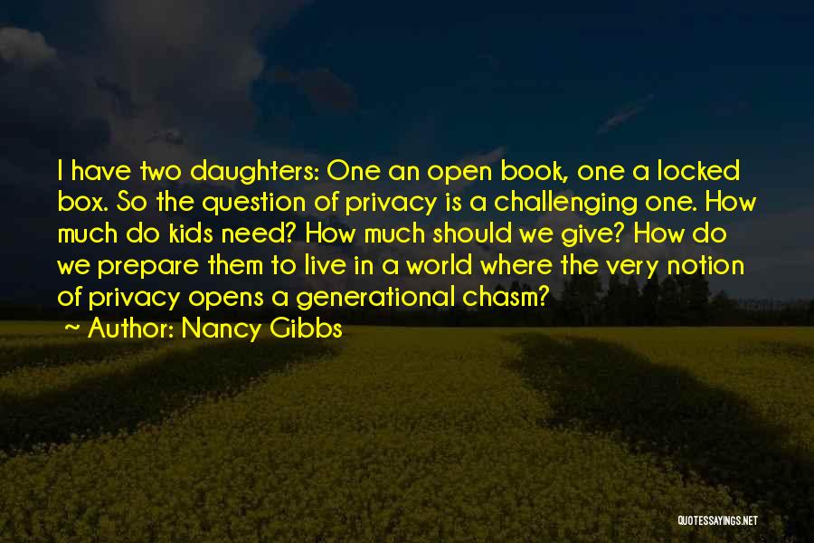 Open Box Quotes By Nancy Gibbs