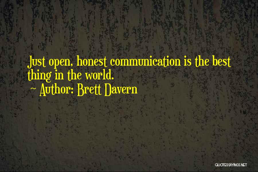 Open Communication Quotes By Brett Davern