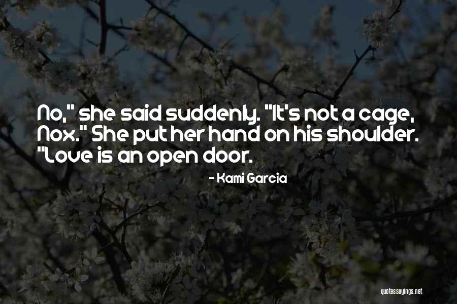 Open Door Love Quotes By Kami Garcia Open Door Love Quotes By Kami Garcia