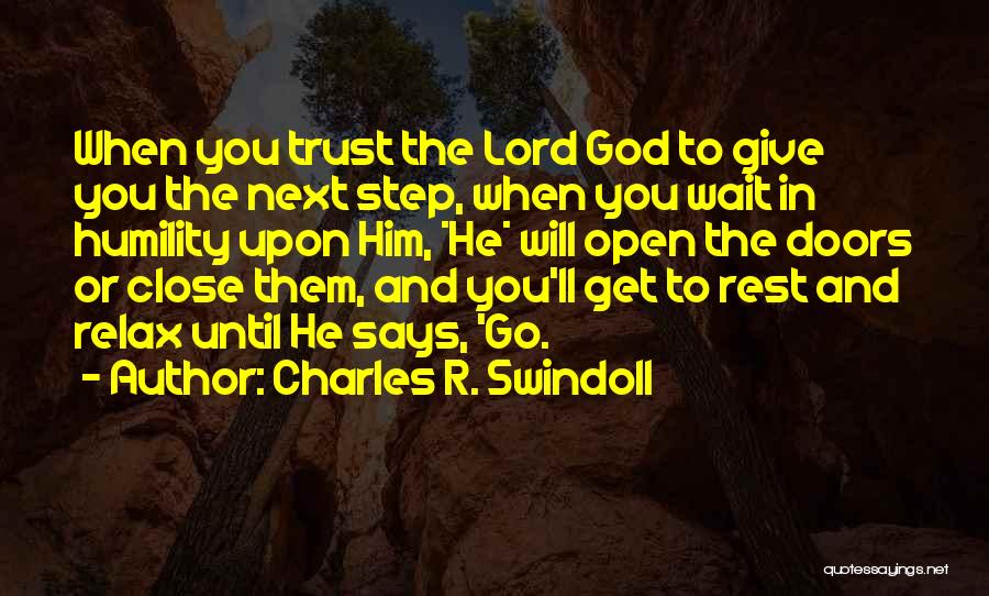 Open Doors Quotes By Charles R. Swindoll