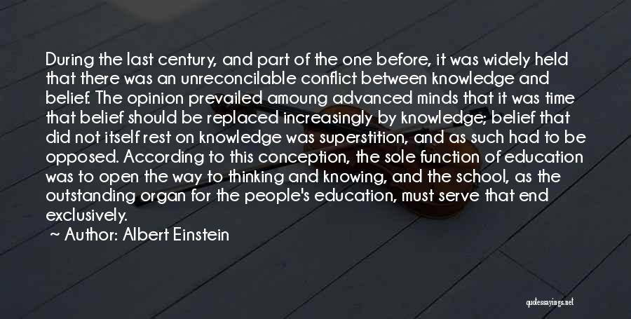 Open Minds Quotes By Albert Einstein