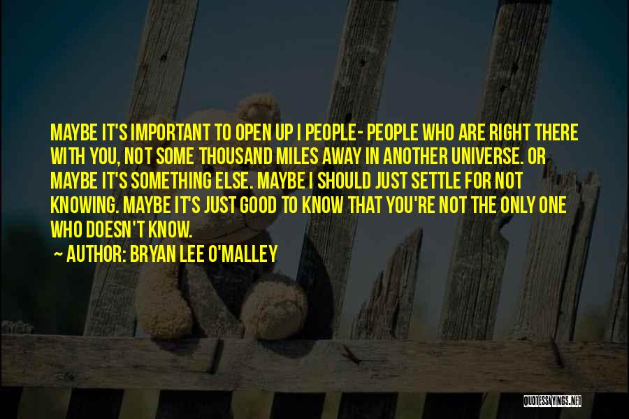 Open Relationships Quotes By Bryan Lee O'Malley