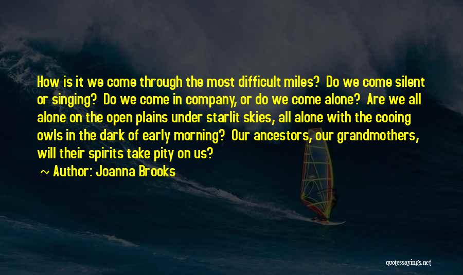 Open Skies Quotes By Joanna Brooks