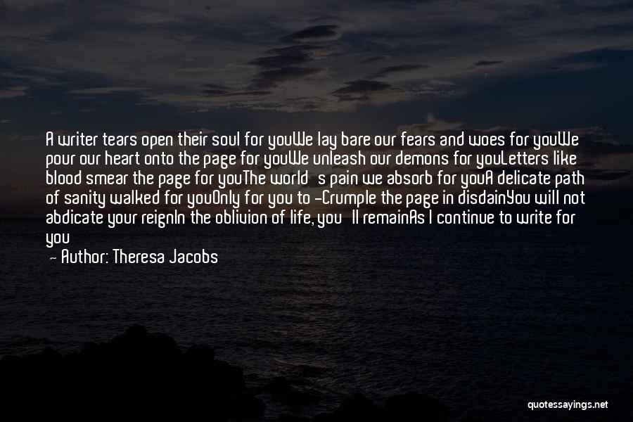 Open When Letters Quotes By Theresa Jacobs