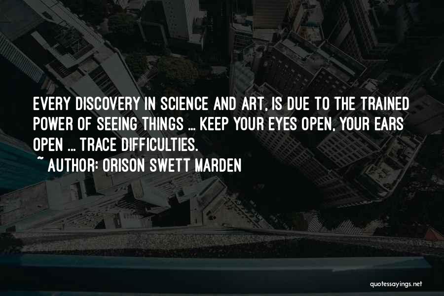 Open Your Eyes Life Quotes By Orison Swett Marden
