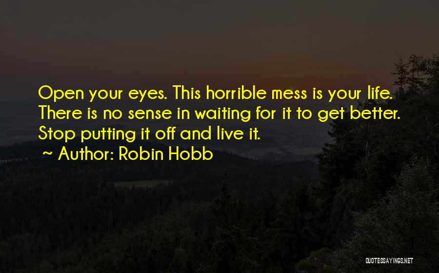 Open Your Eyes Life Quotes By Robin Hobb