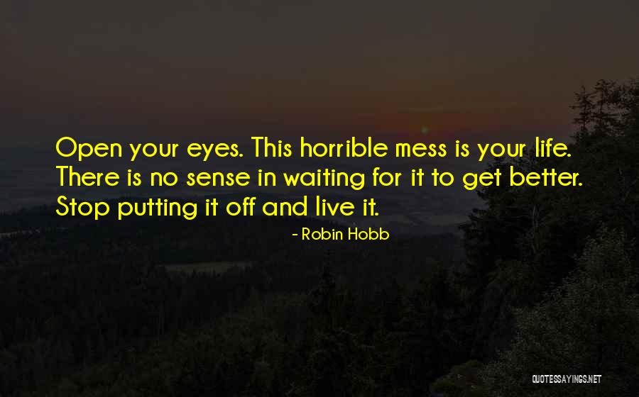 Open Your Eyes Life Quotes By Robin Hobb