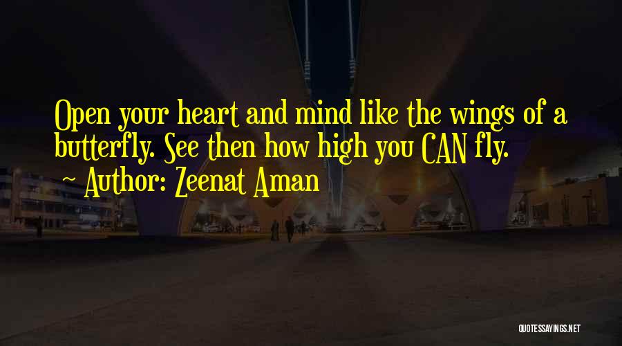 Open Your Heart And Mind Quotes By Zeenat Aman