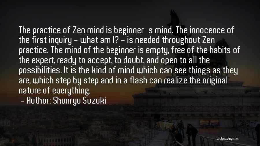 Open Your Mind To The Possibilities Quotes By Shunryu Suzuki
