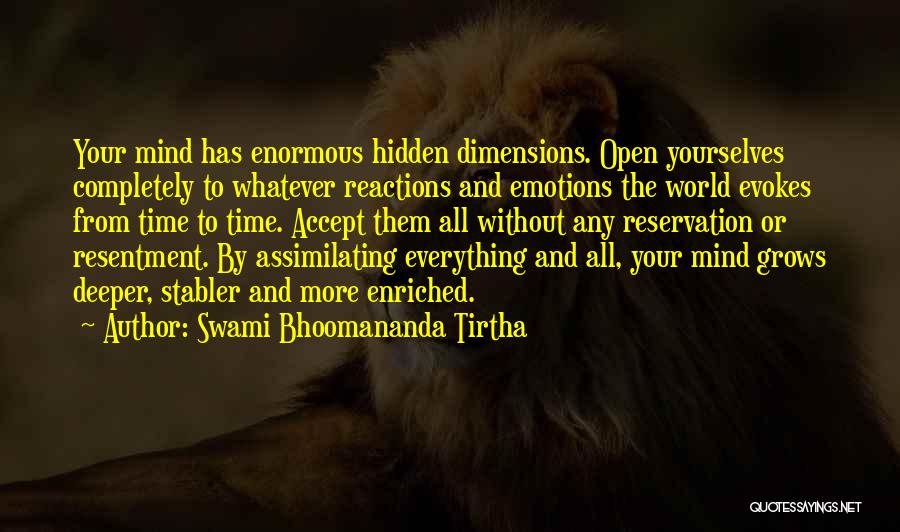 Open Your World Quotes By Swami Bhoomananda Tirtha