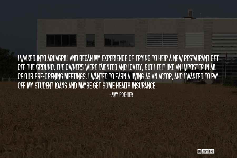 Opening A Restaurant Quotes By Amy Poehler Opening A Restaurant Quotes By Amy Poehler