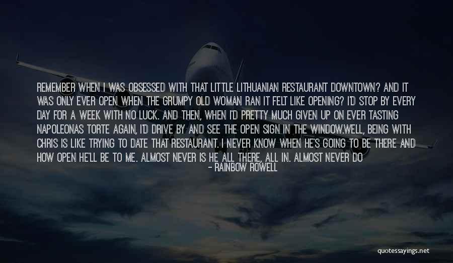 Opening A Restaurant Quotes By Rainbow Rowell Opening A Restaurant Quotes By Rainbow Rowell