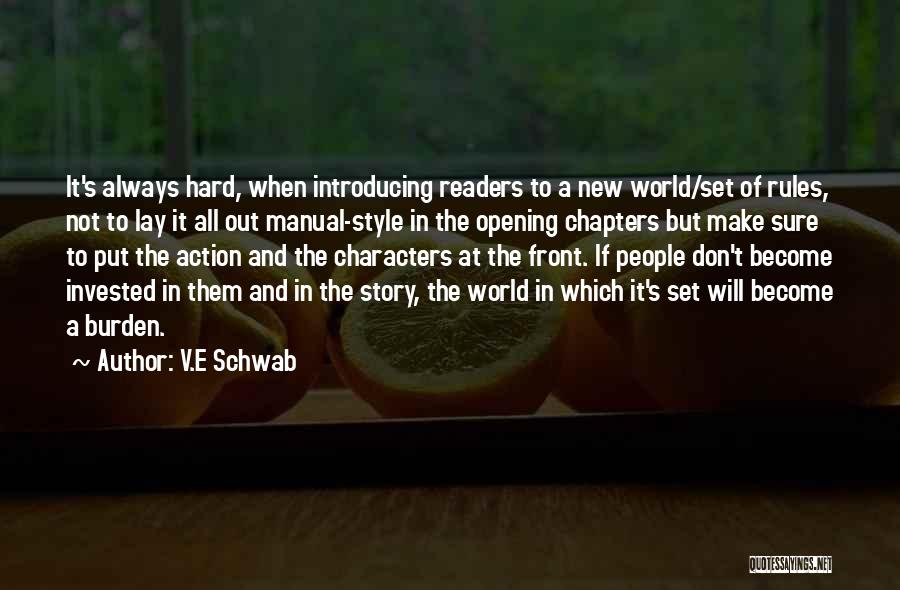 Opening Quotes By V.E Schwab