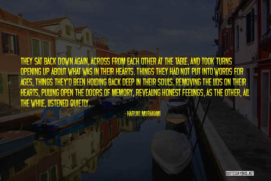 Opening Up Your Feelings Quotes By Haruki Murakami Opening Up Your Feelings Quotes By Haruki Murakami