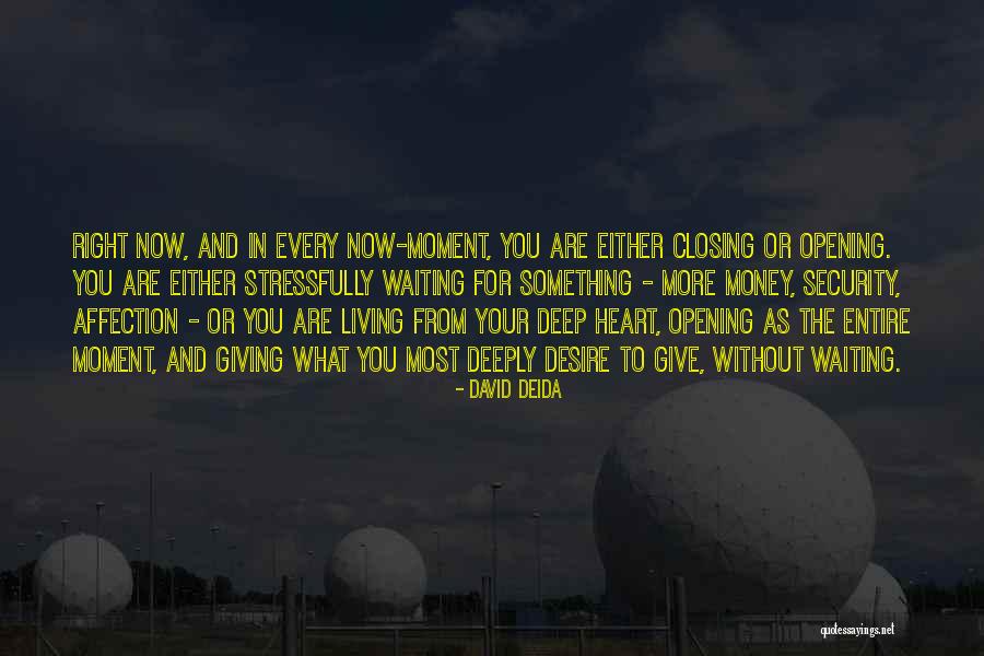 Opening Your Heart Quotes By David Deida