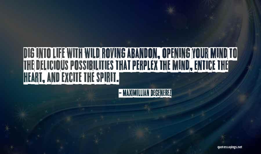 Opening Your Heart Quotes By Maximillian Degenerez