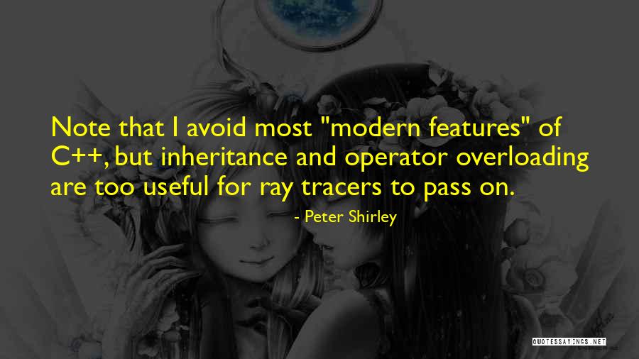Operator Overloading Quotes By Peter Shirley
