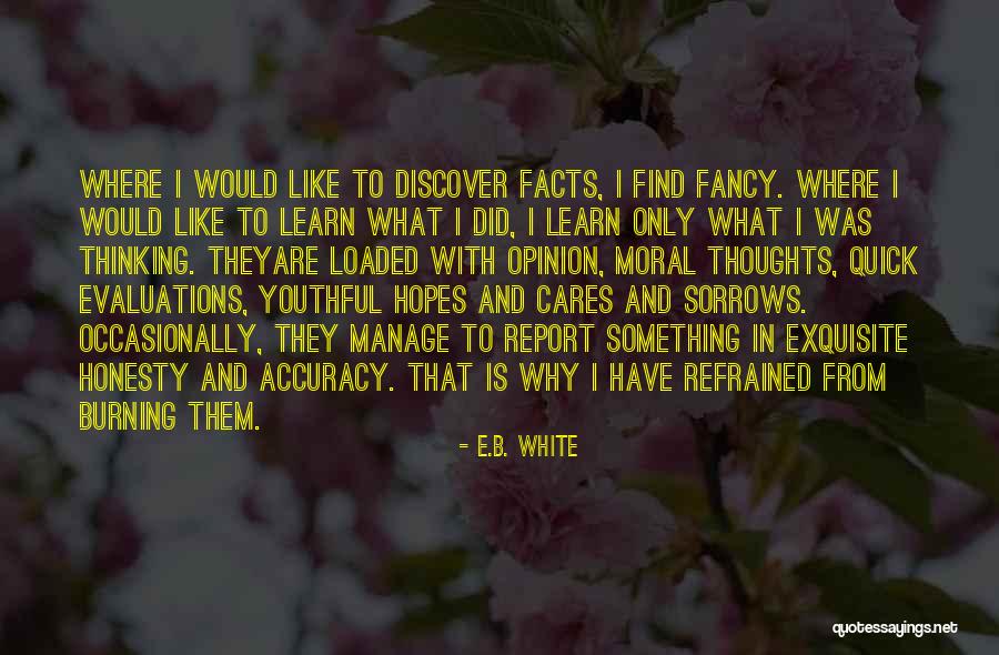 Opinion And Facts Quotes By E.B. White Opinion And Facts Quotes By E.B. White