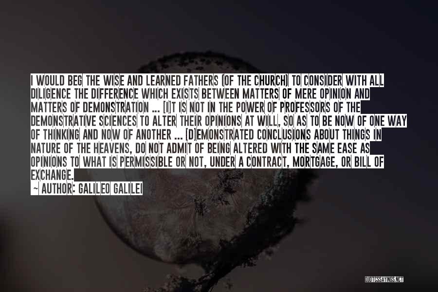 Opinion Difference Quotes By Galileo Galilei
