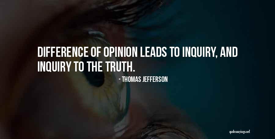 Opinion Difference Quotes By Thomas Jefferson