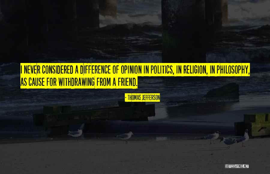 Opinion Difference Quotes By Thomas Jefferson