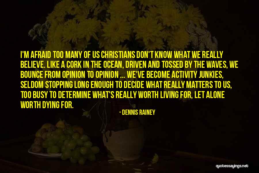 Opinion Quotes By Dennis Rainey