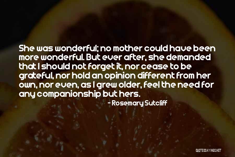 Opinion Quotes By Rosemary Sutcliff