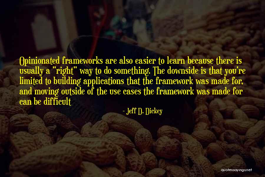 Opinionated Quotes By Jeff D. Dickey