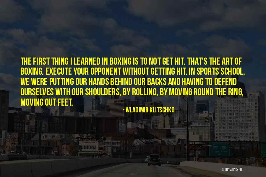 Opponent Sports Quotes By Wladimir Klitschko Opponent Sports Quotes By Wladimir Klitschko