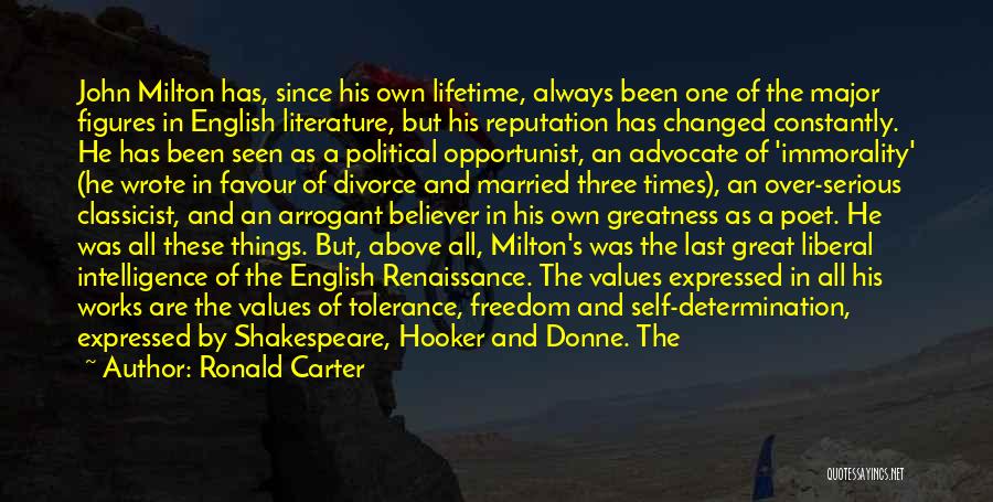 Opportunist Quotes By Ronald Carter