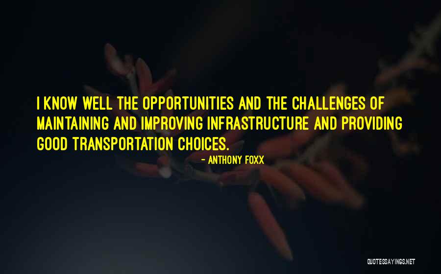 Opportunities And Challenges Quotes By Anthony Foxx