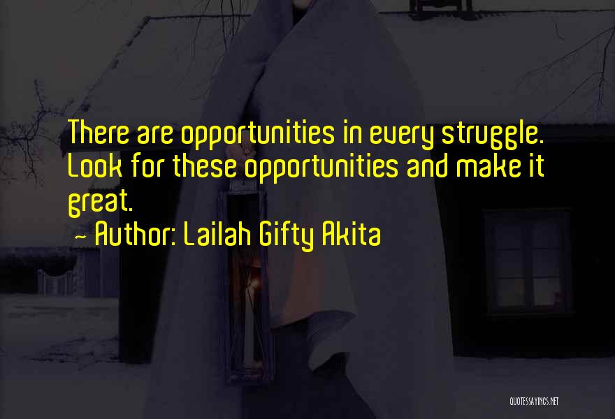 Opportunities And Obstacles Quotes By Lailah Gifty Akita