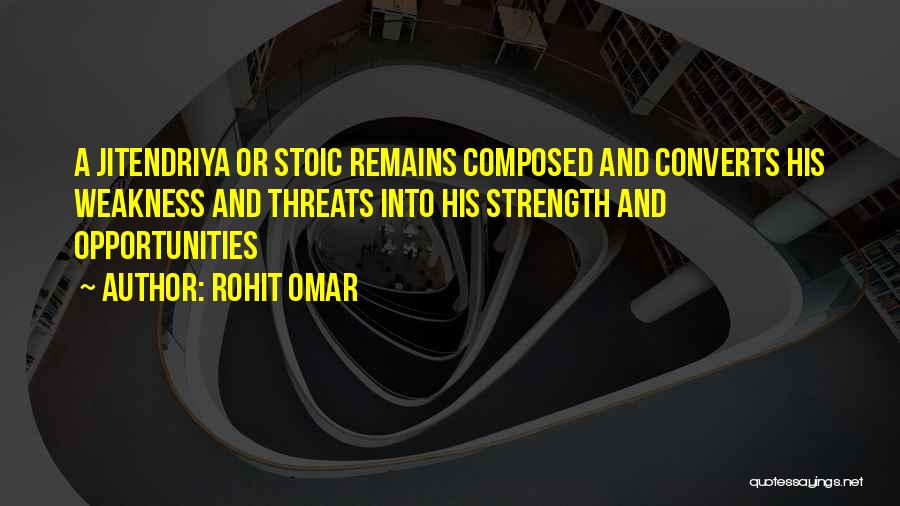 Opportunities And Threats Quotes By Rohit Omar