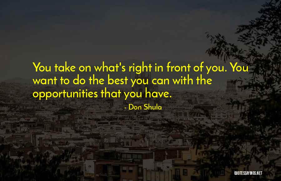 Opportunities In Quotes By Don Shula Opportunities In Quotes By Don Shula