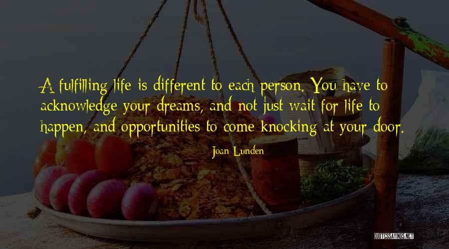 Opportunities Knocking Quotes By Joan Lunden Opportunities Knocking Quotes By Joan Lunden