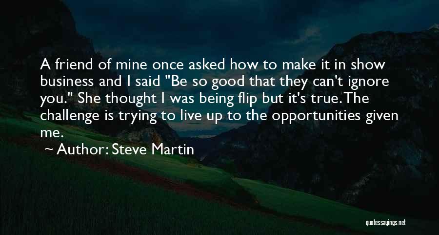 Opportunity And Challenges Quotes By Steve Martin