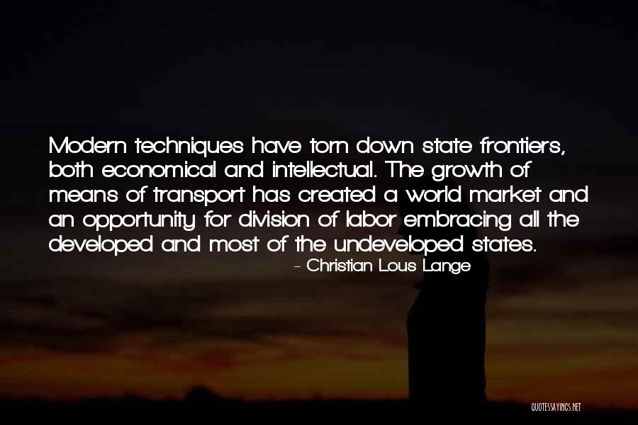 Opportunity And Growth Quotes By Christian Lous Lange Opportunity And Growth Quotes By Christian Lous Lange
