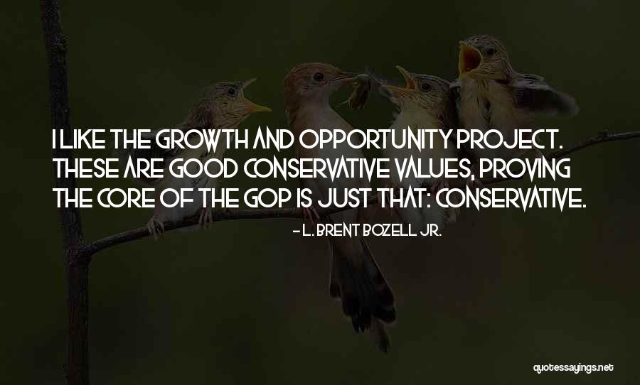 Opportunity And Growth Quotes By L. Brent Bozell Jr.