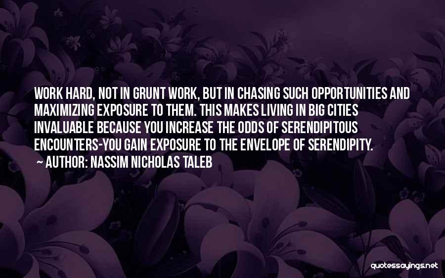 Opportunity And Hard Work Quotes By Nassim Nicholas Taleb