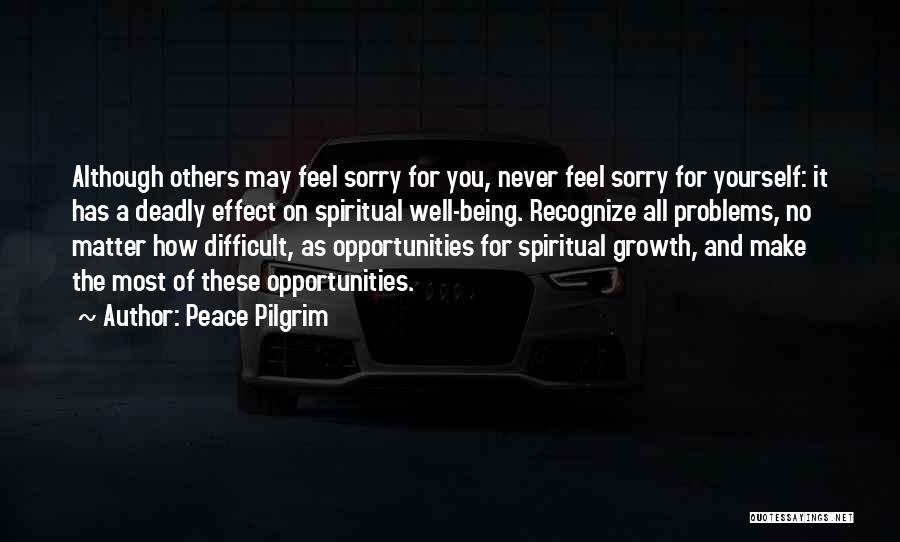 Opportunity And Problems Quotes By Peace Pilgrim