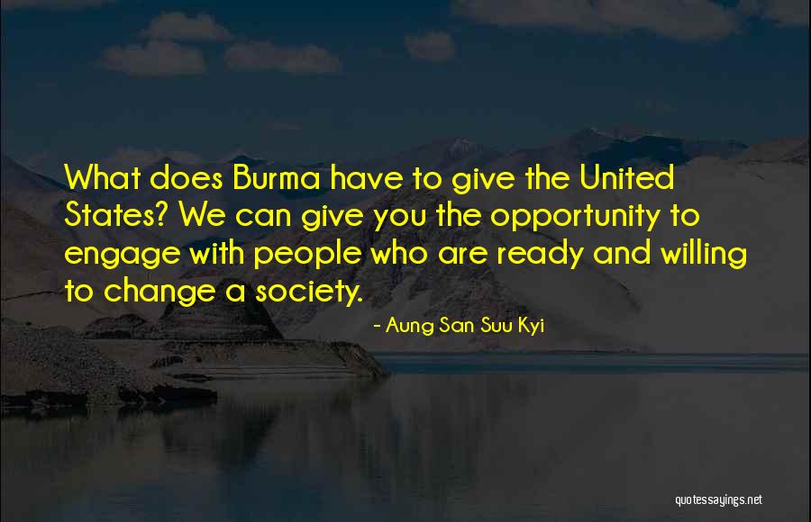 Opportunity And Quotes By Aung San Suu Kyi