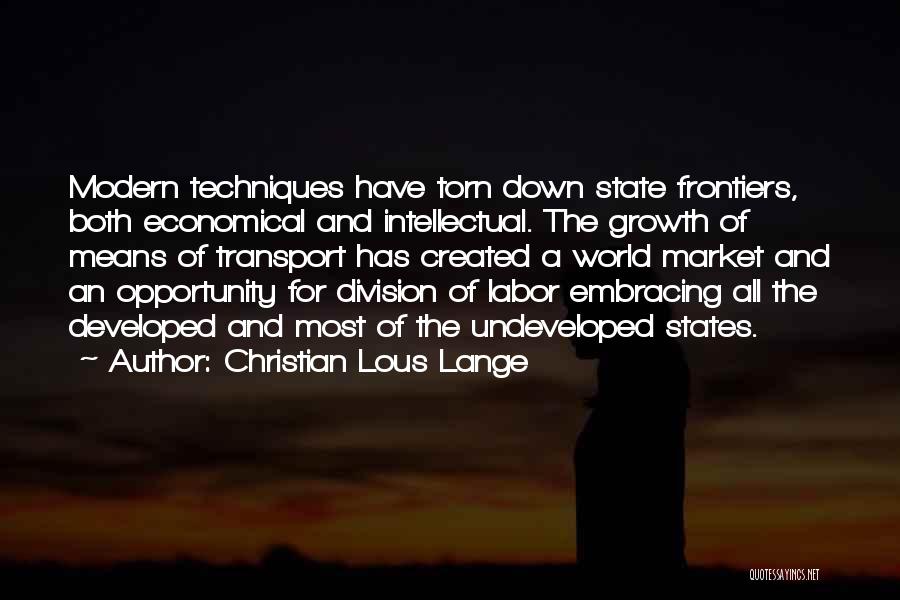 Opportunity And Quotes By Christian Lous Lange