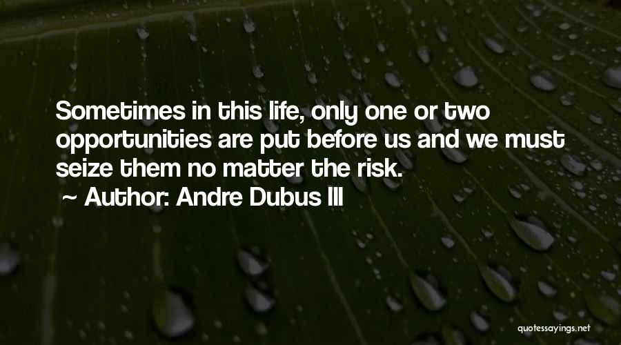 Opportunity And Risk Quotes By Andre Dubus III