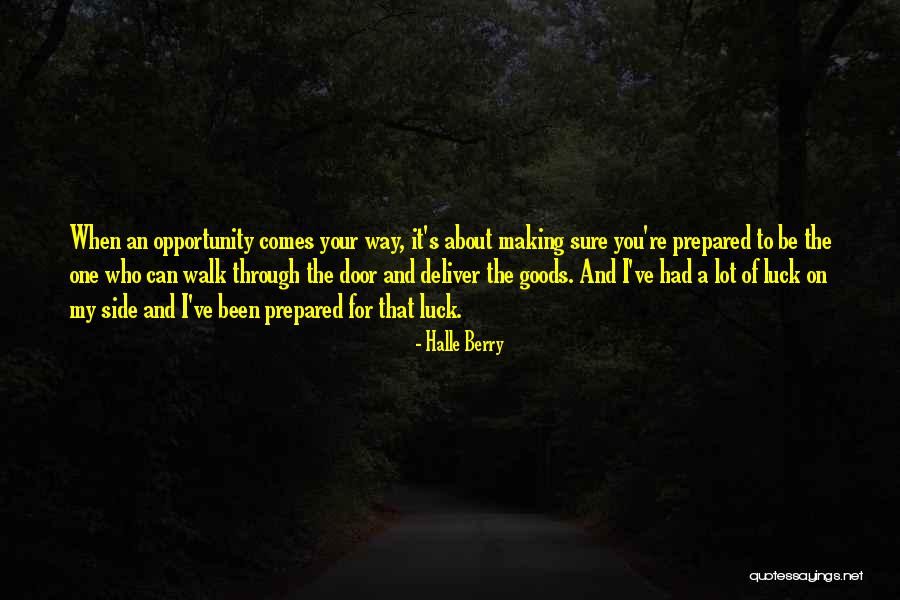 Opportunity Comes Quotes By Halle Berry