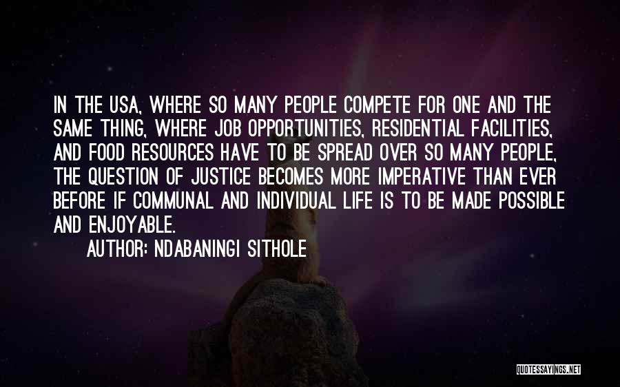 Opportunity In Life Quotes By Ndabaningi Sithole