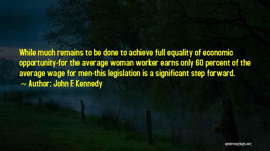 Opportunity To Achieve Quotes By John F. Kennedy