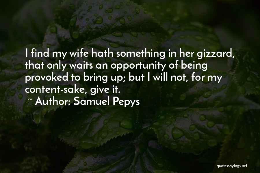 Opportunity Waits Quotes By Samuel Pepys