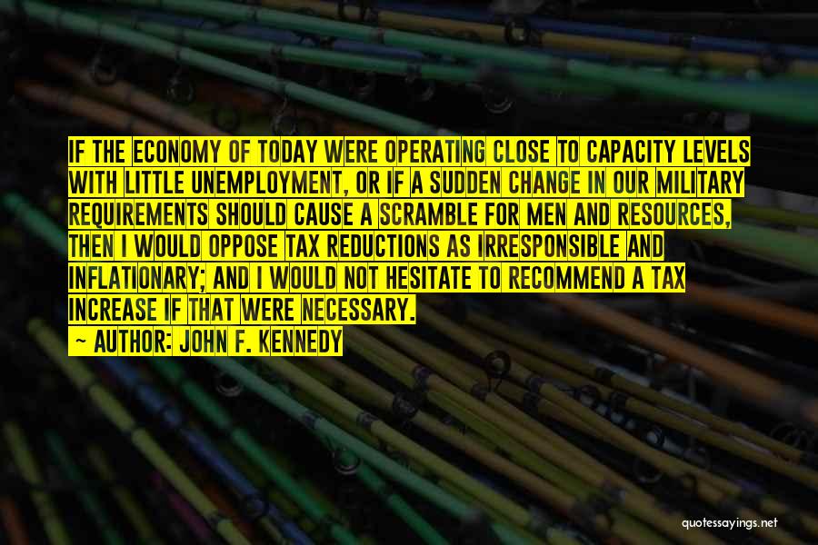 Oppose Change Quotes By John F. Kennedy