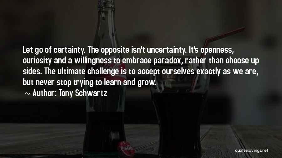 Opposite Sides Quotes By Tony Schwartz